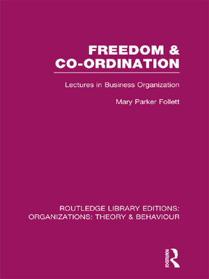 cover image of Freedom and Co-ordination (RLE